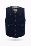 FOUR POCKET VEST IN COTTON CANVAS 2025
