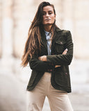 ICONIC WOMAN JACKET IN MOLESKIN COTTON