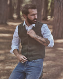 Gilet iconico in cotone canvas 2025